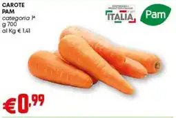 Pam Carote PAM offerta