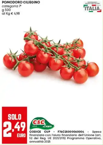 Pam Pomodoro ciliegino offerta