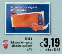 Famila SELEX Die Salmone Norvegese Affumicato a Fette offerta