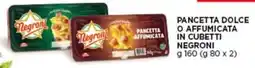 Pam Pancetta dolce o affumicata in cubetti NEGRONI offerta