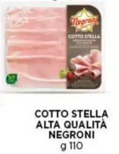 Pam Cotto stella alta qualità NEGRONI offerta