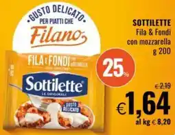 Famila SOTTILETTE Fila & Fondi con mozzarella offerta