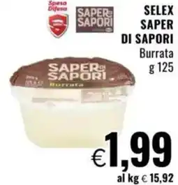 Famila SELEX SAPER DI SAPORI Burrata offerta