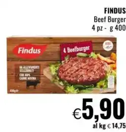 Famila FINDUS Beef Burger offerta