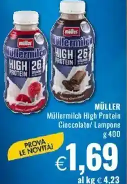 Famila MÜLLER Müllermilch High Protein Cioccolato/ Lampone offerta