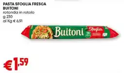 Pam Pasta sfoglia fresca BUITONI offerta