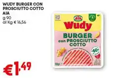 Pam Wudy burger con prosciutto cotto AIA offerta