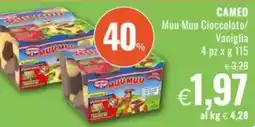 Famila CAMEO Muu Muu Cioccolato/ Vaniglia 4 pz offerta