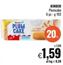 Famila KINDER Plumcake 6 pz offerta