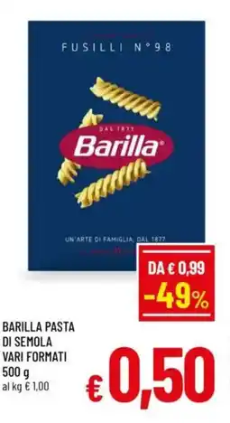 A&O Barilla pasta di semola offerta