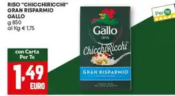 Pam Riso "chicchiricchi" gran risparmio GALLO offerta
