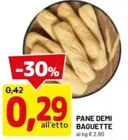 DPiù Pane demi baguette offerta