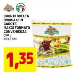 DPiù Cuor di scelta briosa con carote maxxi formato convenienza offerta