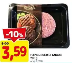 DPiù Hamburger di ANGUS offerta