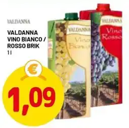 DPiù Valdanna vino bianco/ rosso brik offerta