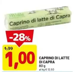 DPiù Caprino di latte di capra offerta