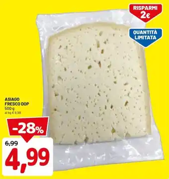 DPiù Asiago fresco DOP offerta