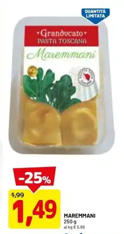DPiù Granducato pasta toscana maremmani offerta
