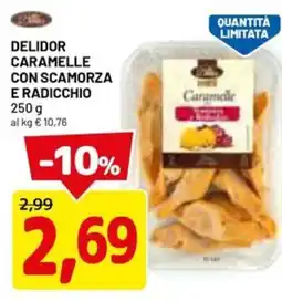 DPiù Delidor caramelle e radicchio offerta