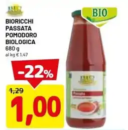 DPiù Bioricchi passata pomodoro biologica offerta