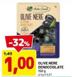 DPiù Olive nere denocciolate offerta