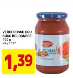DPiù Verderosso oro sugo bolognese offerta