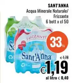 Famila SANT'ANNA Acqua Minerale Naturale/ Frizzante 6 bott offerta