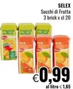 Famila SELEX Succhi di Frutta 3 brick offerta