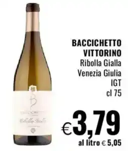 Famila BACCICHETTO VITTORINO Ribolla Gialla Venezia Giulia IGT offerta