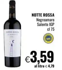 Famila NOTTE ROSSA Negroamaro Salento IGP offerta