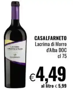 Famila CASALFARNETO Lacrima di Morro d'Alba DOC offerta