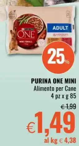 Famila PURINA ONE MINI Alimento per Cane 4 pz offerta