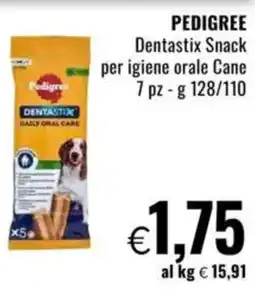 Famila PEDIGREE Dentastix Snack per igiene orale Cane 7 pz offerta