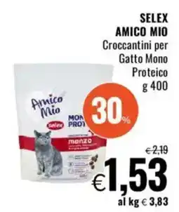 Famila SELEX AMICO MIO Croccantini per Gatto Mono Proteico offerta