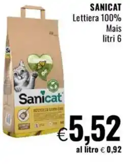 Famila SANICAT Lettiera 100% Mais offerta