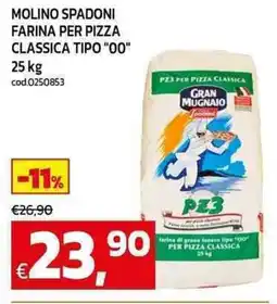 C+C maxigross Molino spadoni farina per pizza classica tipo "00" offerta