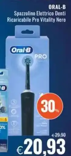 Famila ORAL-B Spazzolino Elettrico Denti Ricaricabile Pro Vitality Nero offerta