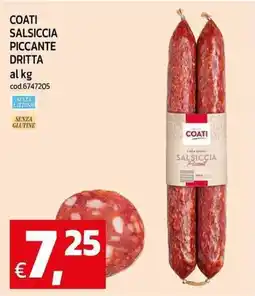 C+C maxigross Coati salsiccia piccante dritta offerta