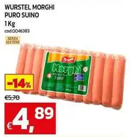 C+C maxigross Wurstel morghi puro suino offerta