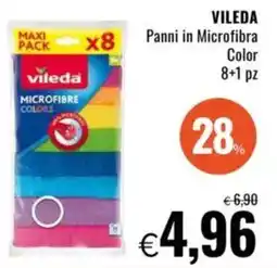 Famila VILEDA Panni in Microfibra Color offerta