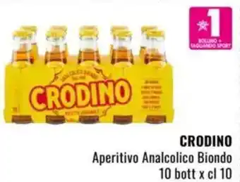 Famila CRODINO Aperitivo Analcolico Biondo 10 bott offerta