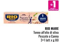 Famila RIO MARE Tonno all'olio di oliva Pescato a Canna 3+1 latt offerta