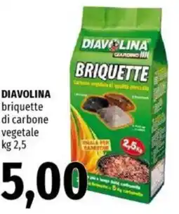 Famila DIAVOLINA briquette di carbone vegetale offerta