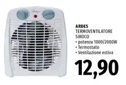 Famila ARDES Termoventilatore siroco offerta