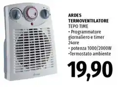 Famila ARDES Termoventilatore tepo time offerta