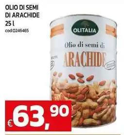 C+C maxigross Olitalia olio di semi di arachide offerta