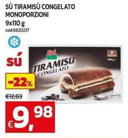 C+C maxigross Sù tiramisù congelato monoporzioni offerta