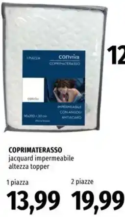 Famila Coprimaterasso jacquard impermeabile altezza topper offerta