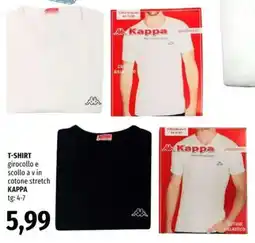 Famila T-shirt girocollo e scollo a v in KAPPA offerta