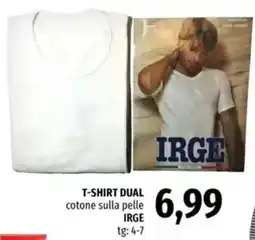 Famila T-shirt dual cotone sulla pelle IRGE offerta